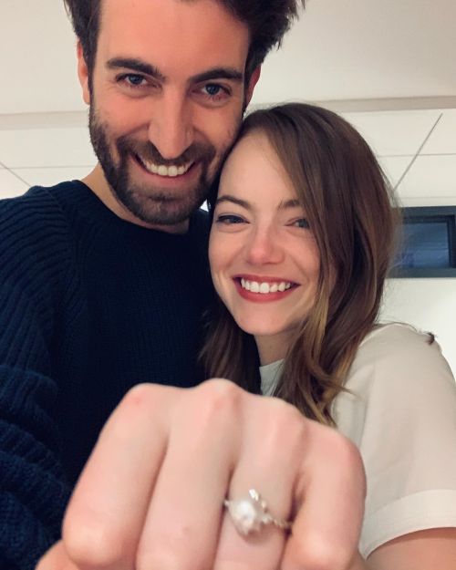 Yeah! Congrats Emma Stone on her engagement to her fiance Dave...