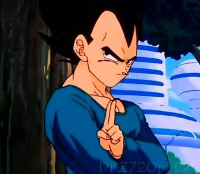 vegeta with waves