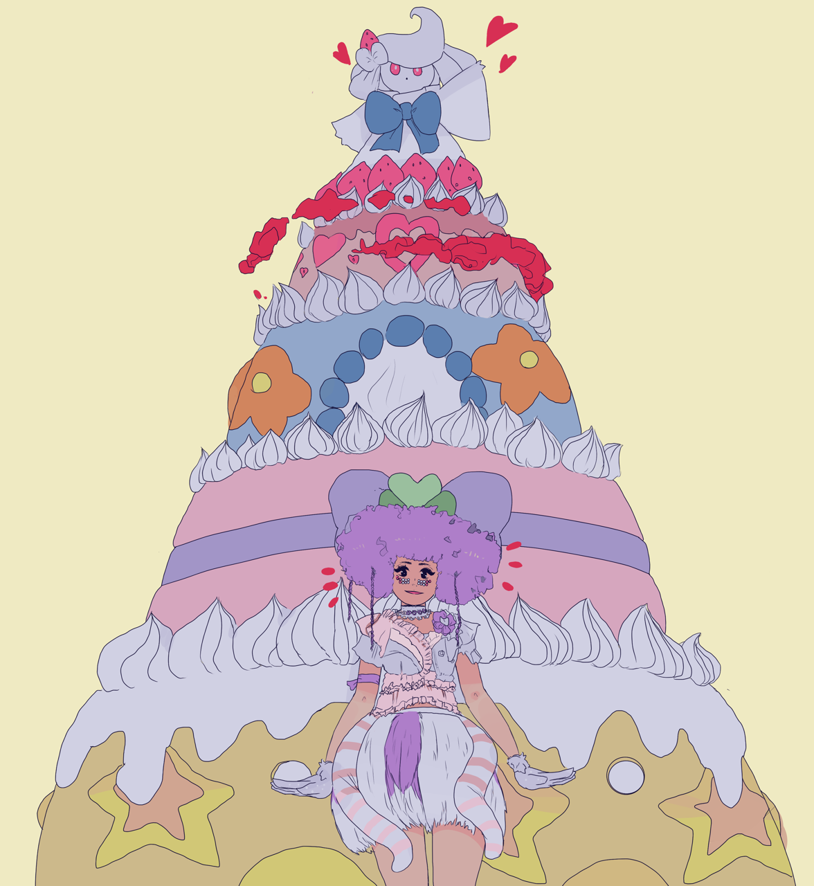 Alcremie reminds me of the giant cake in the...