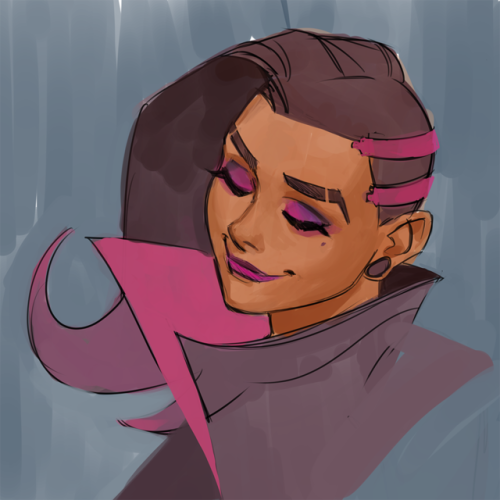 sombra overwatch hedgieart me; 1yr after buying my ipad: i think I can color on this thing now
