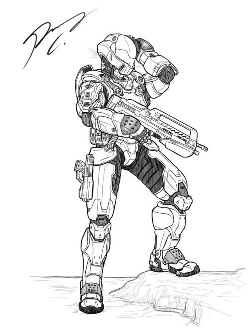 itsalwaysgarytime:Day 10′s SketchOne of Fire Team Quiver in...