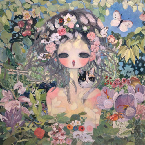 cathy-delanssay:Aya Takano 2014”May All Things Dissolve in...