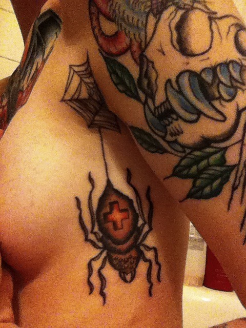 spider tattoo on Tumblr