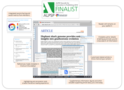 ReadCube Makes the Finals for the ALPSP’s Innovation Award!