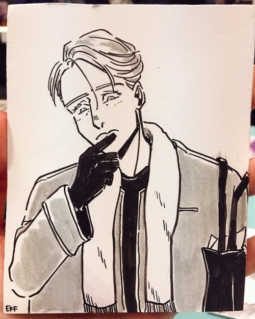 inknose:as is now tradition: victor sketchcard marathon from...