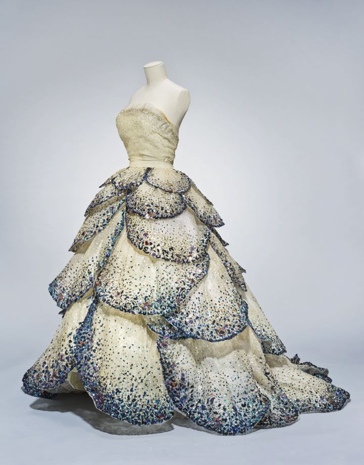 Design is fine. History is mine. — Christian Dior, Evening dress ...