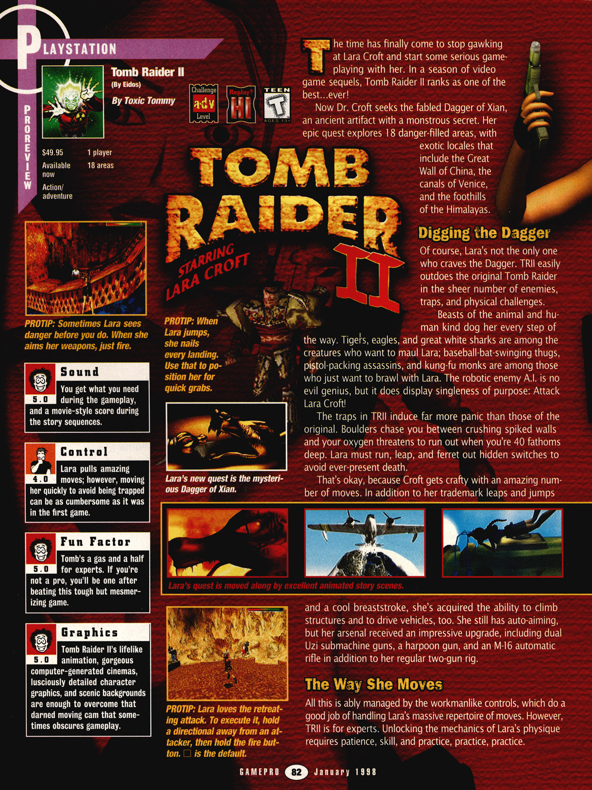 Megalextoria • Tomb Raider II (PlayStation) oldgamemags: