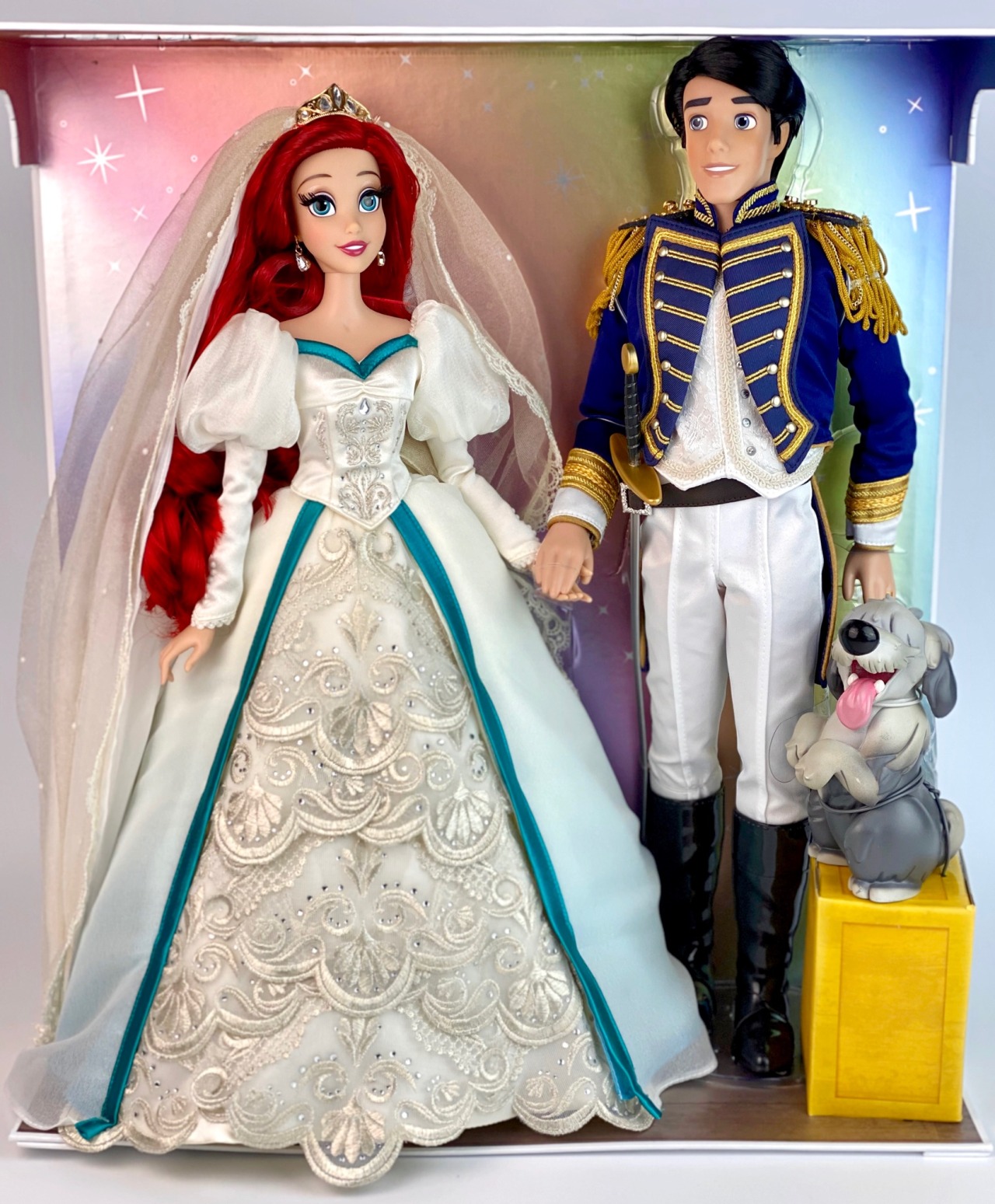 ariel and eric wedding doll set