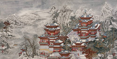 changan-moon:Traditional Chinese painting by 黄秋园Huang Qiuyuan....