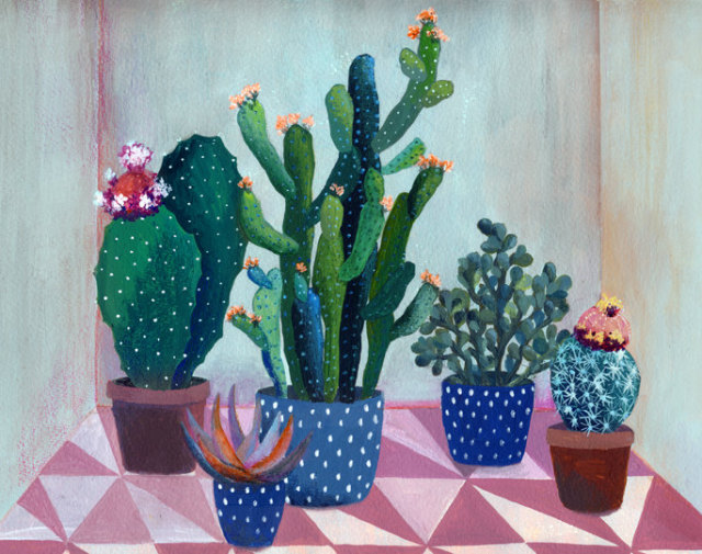 lustik: Cactus by Laura Garcia Serventi. Etsy...