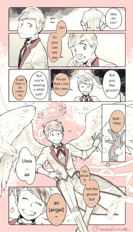 tissueboxdajo:[Story about how Choukei angels come and get...