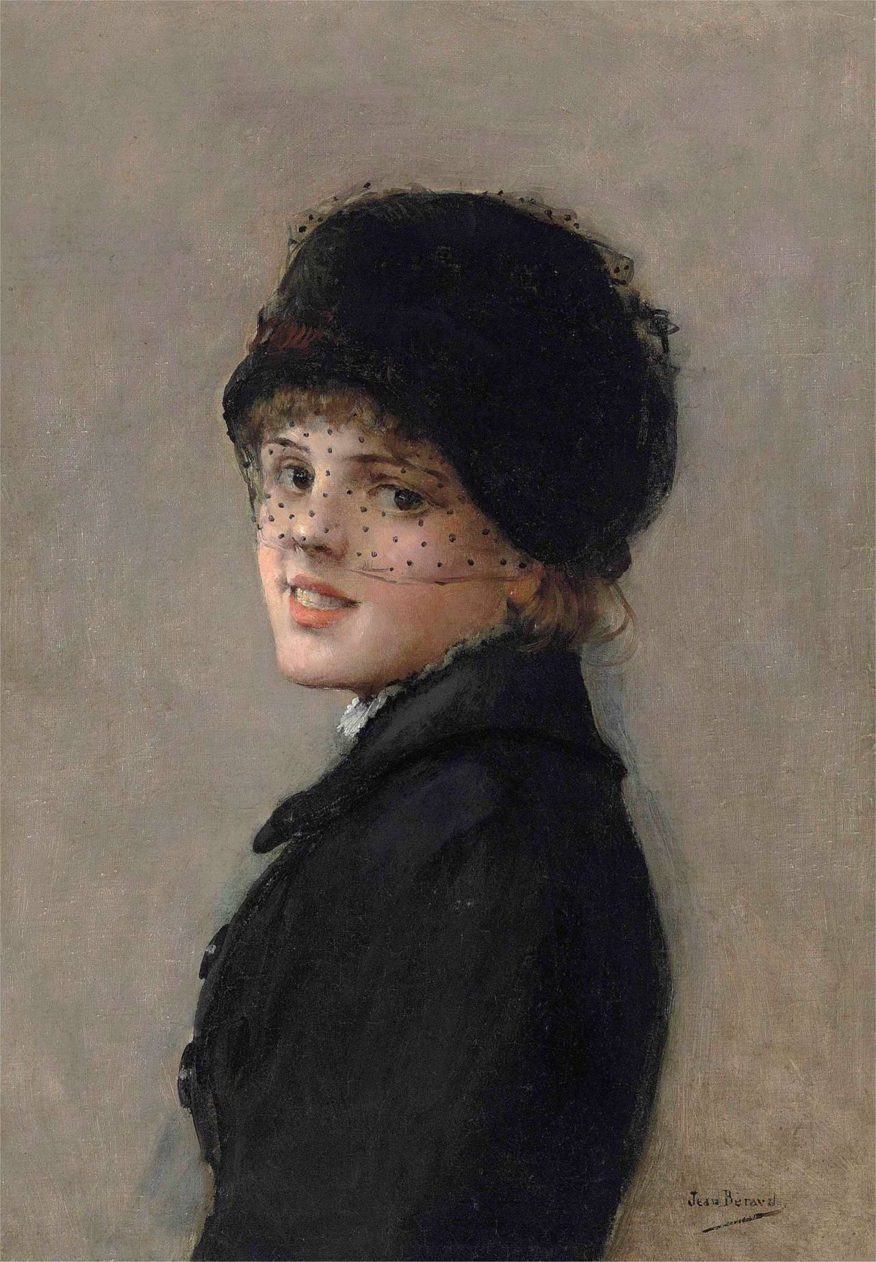 VISION (Jean Beraud (French, 1849-1936) The portrait of a...)