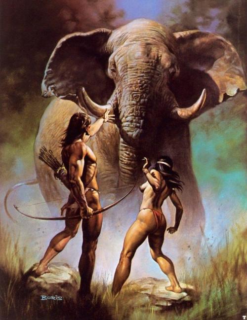 meninfantasyart:Boris Vallejo appreciation postTarzan cover art...