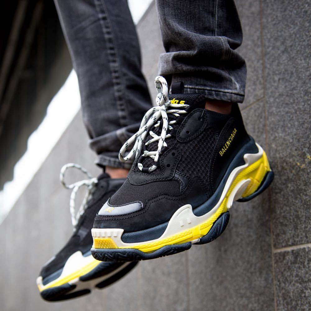 triple s black and yellow