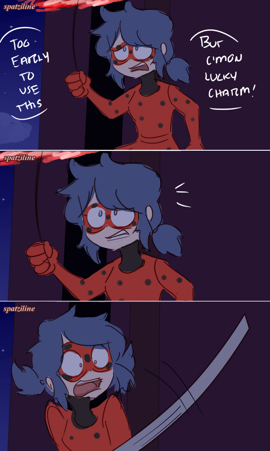 Spatziline Ladybug Vs Chat Blanc Patreon Redbubble