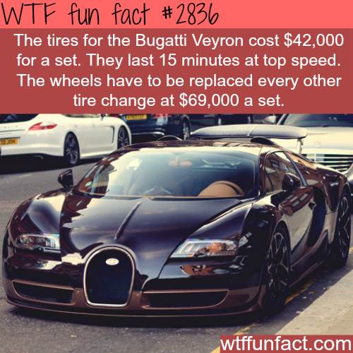 Buggatti veyron, the cost of tires