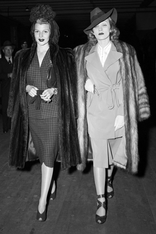 theritahaywortharchive:Rita Hayworth and Marlene Dietrich,...