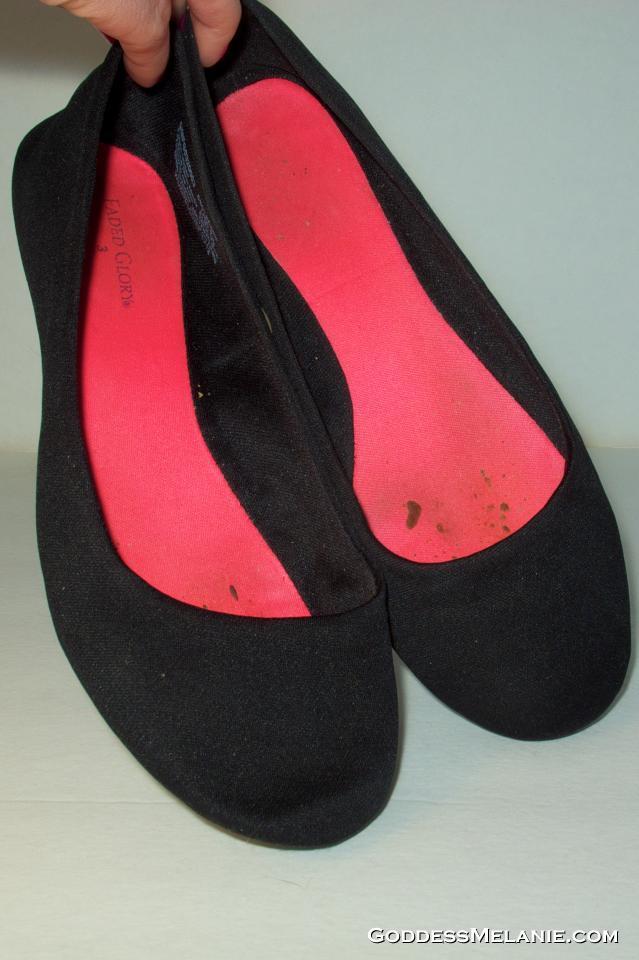 Goddess Melanie — Super Trashed Well Worn Flats From “ballet In The 5139