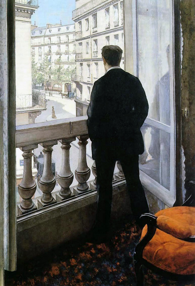 Gustave Caillebotte - “Hombre joven en la ventana”... - El Cuadro del Día