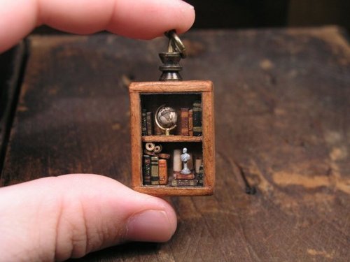 sosuperawesome:Miniature World Pendants and...