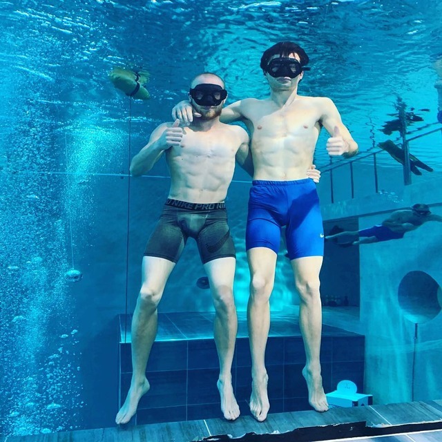 Underwater Men Underwater Bulging Freedi