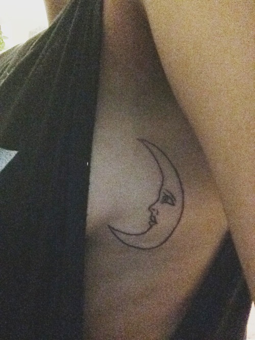 Half faced moon tattooSubmit Your Tattoo Here: Tattoos.org 