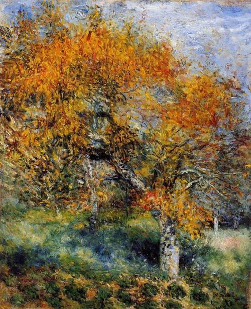 artist-renoir:The Pear Tree, Pierre-Auguste RenoirMedium:...