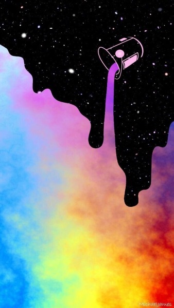Rainbow Pastel Galaxy Wallpaper Iphone