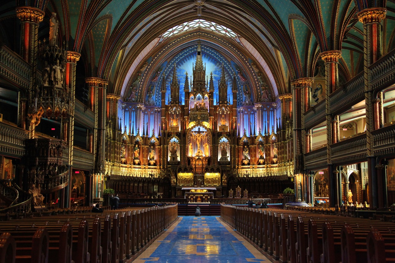 Candid . Culture, Notre Dame Basilica Montreal, Quebec, Canada Hae...