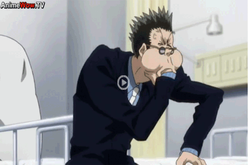 Image result for leorio eating gif