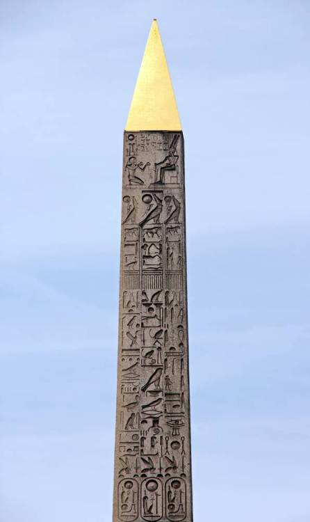 grandegyptianmuseum:Egyptian obelisk decorated with...