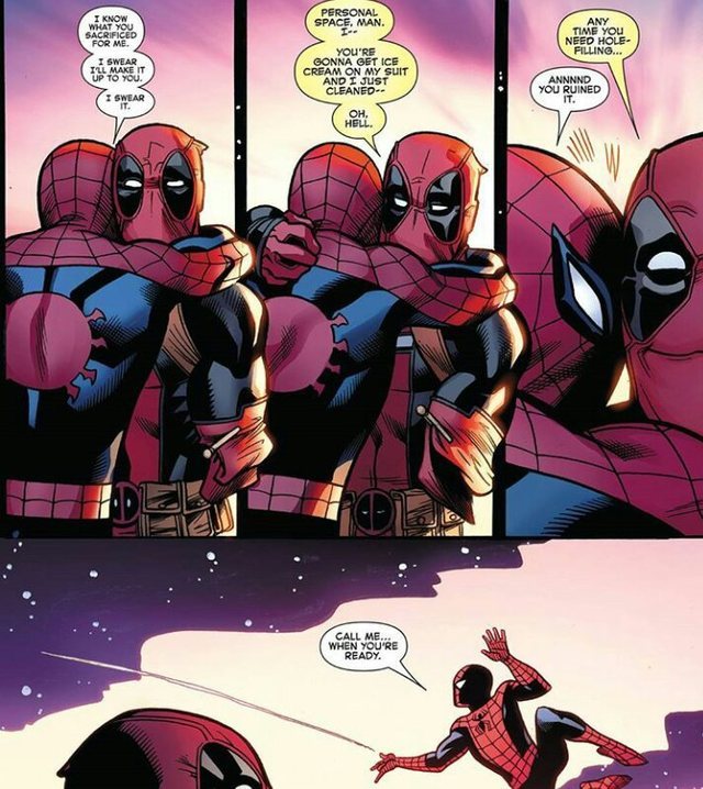 Deadpool Spiderman•°• All Around Fun Stuff — Spideypool Is Canon And 