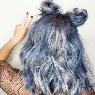 Silver Blue Hair Tumblr