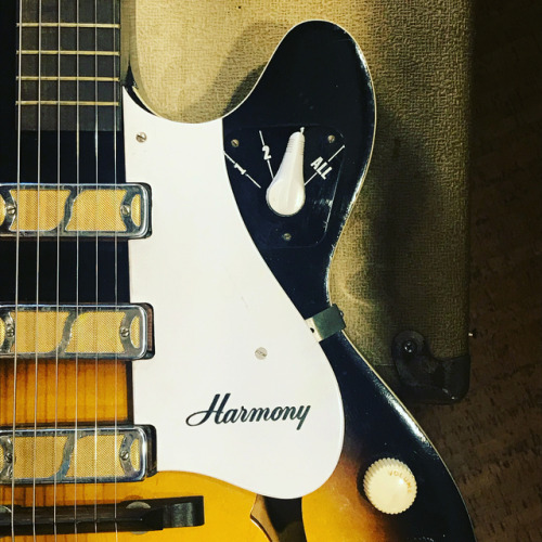 Three ways to select three pickups. #harmonyguitar...