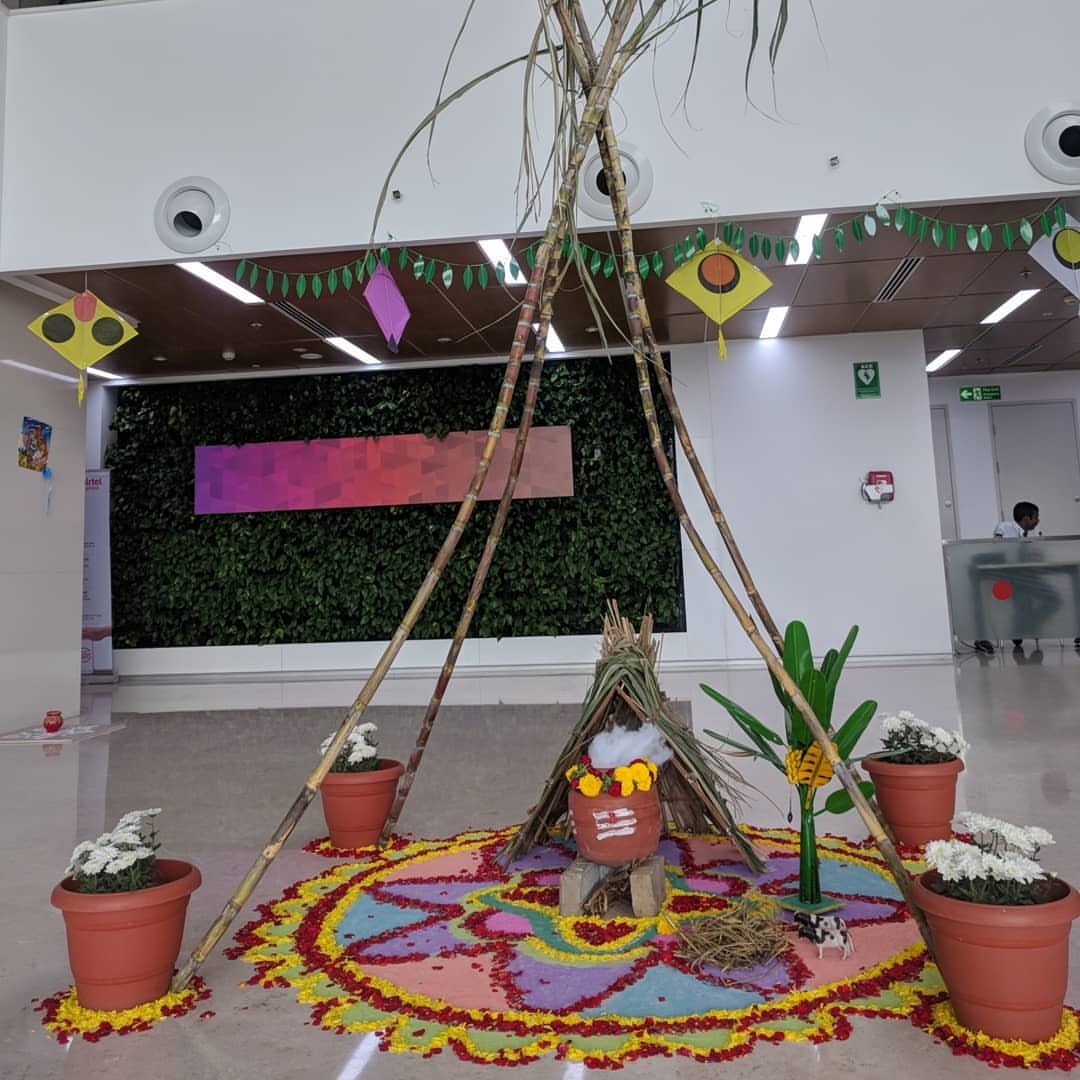 Sathya S Tumbles Makar Sankranti Celebration In Office