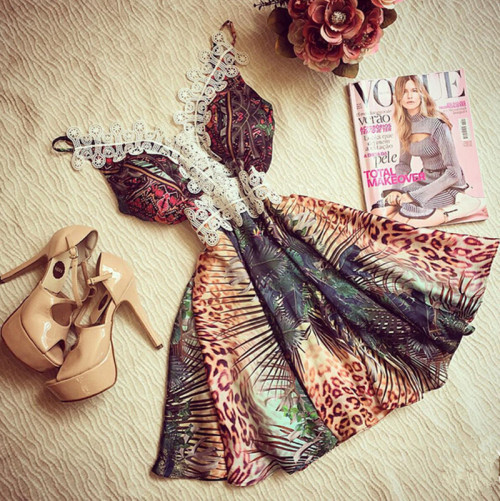 dress palm print beige beige outfit outfit summer outfit dress outfit nice dress fashion hipster travel explore ju indie vintage