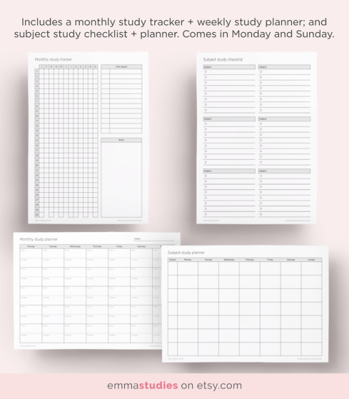 emmastudies:Exam preparation printable pack!I put together and...