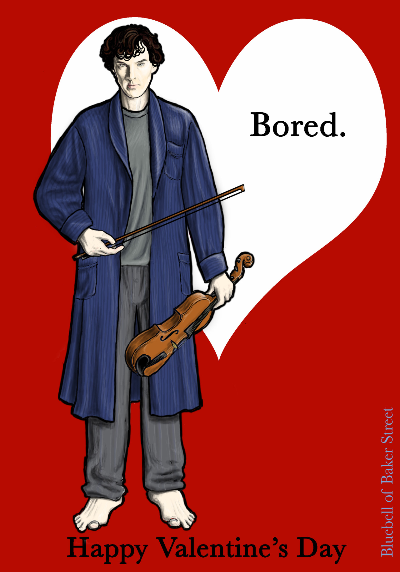 johnlock fanart,valentine&#039;s day,bluebellofbakerstreet 