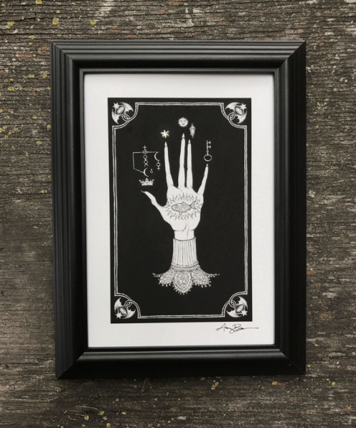 I have several framed (and non framed) Giclee Prints of my Hand...