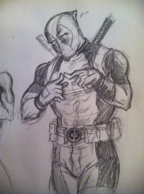 lunarinferno:Various Deadpool & Spidey sketches I’ve done...