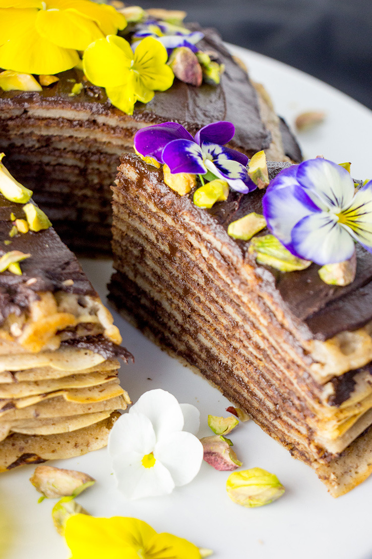 Vegan Foody Vegan Mille Crepes Cake