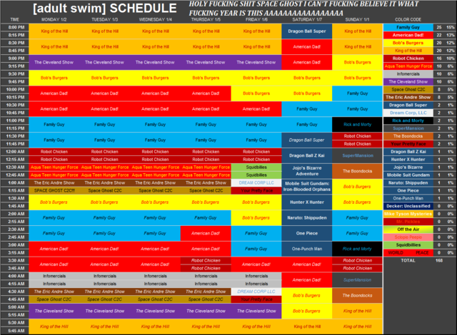 Adult Swim Schedule