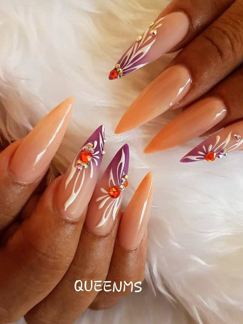 pink nails, black toenail, pink and white nails, manicure and pedicure, pointy nails These Nails By queenmsnails . . . . , coffinnails , naillife , nailaddict , nailsofinstagram , nailsoftheday , naildesigns , nailsmagazine , nailsonfleek , nailsnailsnails , nailsalon , nailsalon , nails4today , nailselfie , nailstudio , unas , u, u, u, u, u, u, glitternails , gelnails , lovenails , longnails , nailartist , notd , manicure , prettynails 