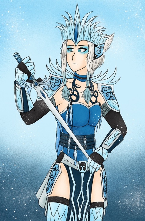 pixelpixiearts:❄️Iclyn’s Mystical Sword and Armor❄️Iclyn has...