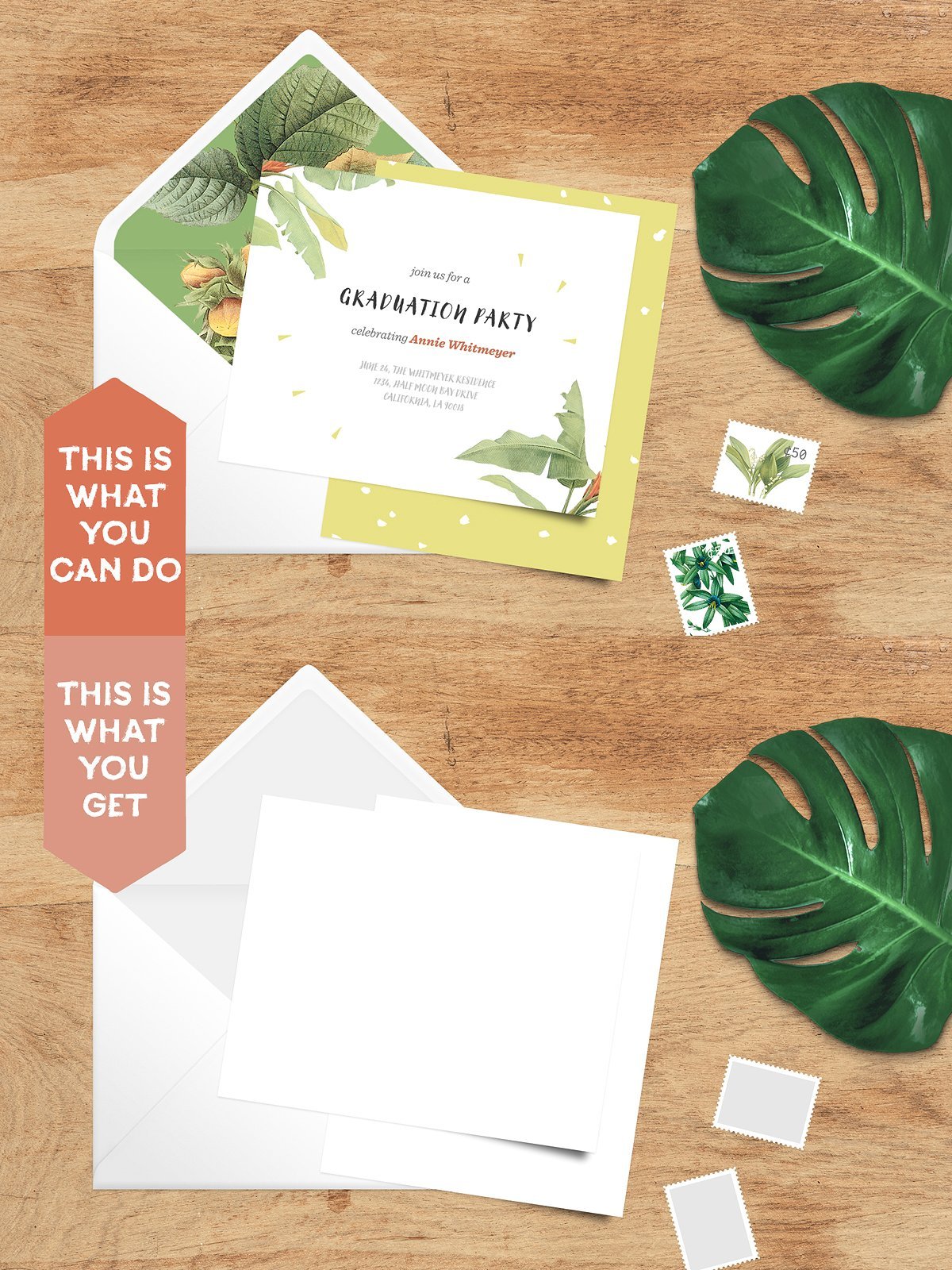 Download DESIGN MOCKUPS - Card + Envelope 5 Mockups Set set of 5 mockups...