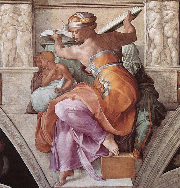 Michelangelo Buonarroti (1475 – 1564) - Sibilla Libica , 16th century, Cappella Sistina, Vaticano, Roma