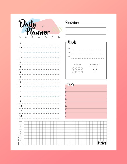 cofene:vix @cofene​’s daily planner printables brand new baby...