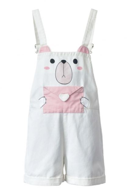 coquettefashion:Cute Animal Theme ItemsBear Dungarees | Paw...