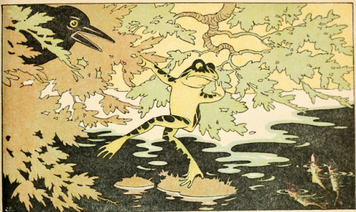 children& 039;s book illustration crow black bird frog nature illustration nemfrog 1919 1910s
