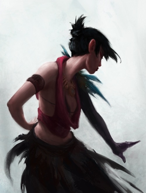 jennifershang:‘Tis Morrigan fanart.